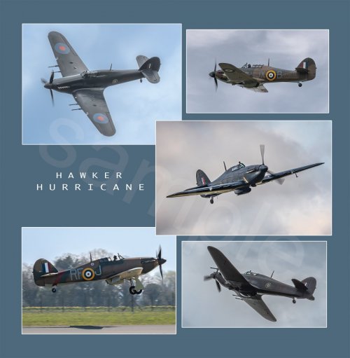 Hawker Hurricane 50x50cm