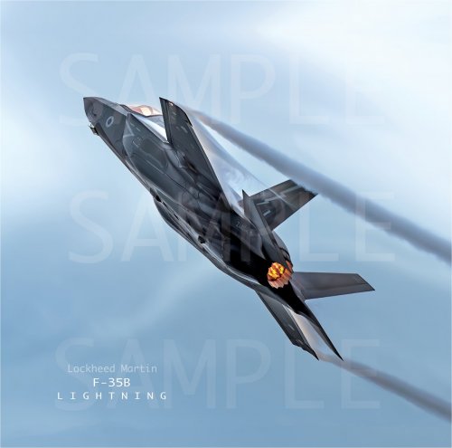 Lockheed Martin F-35B 50x50cm